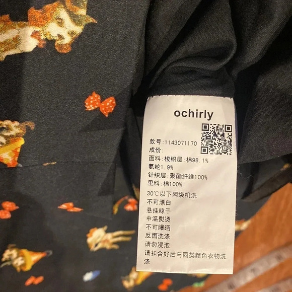 VINTAGE  style O chirly holiday A line mini Skirt Size Medium - Picture 7 of 10